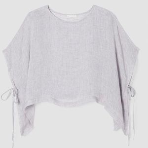 Eileen Fisher Linen Gauze Poncho